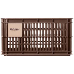 Gerecyclede fietskrat Basil Crate S 17.5 liter 29 x 39 x 20 cm - brown