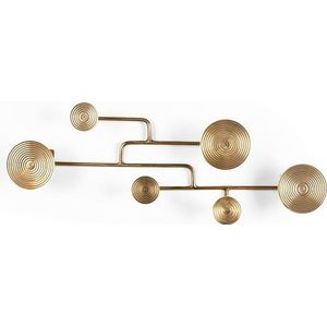 BOLD MONKEY Wall Coat Rack Hypnotising Brass