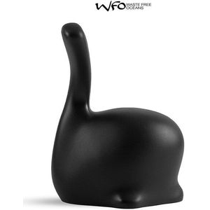 Walvis stoeltje Oceaanzwart / Whalechair Oceanblack - Design Bijzettafel - Visnet materiaal - Werkwaardig.