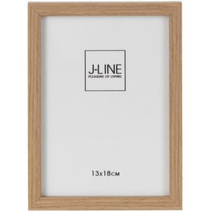 J-Line fotolijst - fotokader Basic - hout - naturel - small - 2 stuks