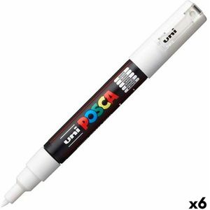 Markeerstiften POSCA PC-1M Wit (6 Stuks)