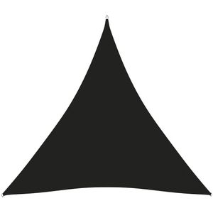 Zonnescherm driehoekig 3,6x3,6x3,6 m oxford stof zwart