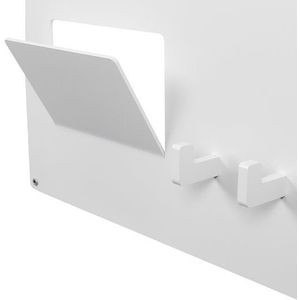 Spinder Design Leatherman Mail - Kapstok met 3 Haken - 45x25x5 cm - Wit