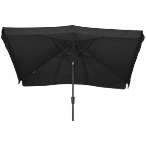 Lesli Living Libra parasol met volant zwart 3x2 m