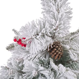 Beliani MASALA - Kerstboom - Wit - 120 cm - Synthetisch materiaal