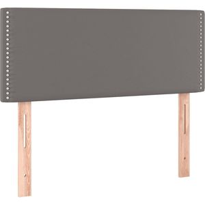 vidaXL - Hoofdbord - 80x5x78/88 - cm - kunstleer - grijs