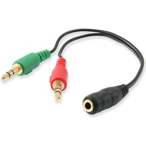 Equip Audio Splitter Y-kabel Female -> 2x male