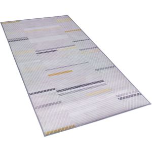 ERGENLI - Laagpolig vloerkleed - Grijs - 80 x 150 cm - Polyester