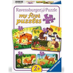 Ravensburger Legpuzzel Kleine Dierenfamilies, 4in1