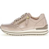 Gabor - 96.527 - Dames Sneakers - Beige - Lak met Gouden Details