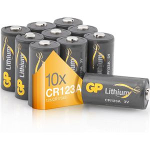 CR123A batterij GP lithium 10 stuks