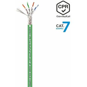 Stevige FTP-netwerkkabel categorie 7 Aisens AWG23 Groen 305 m