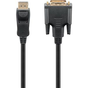 DisplayPort / DVI-D adapterkabel 1.2 DisplayPort male> DVI-D male dual-link (24 + 1 pin)