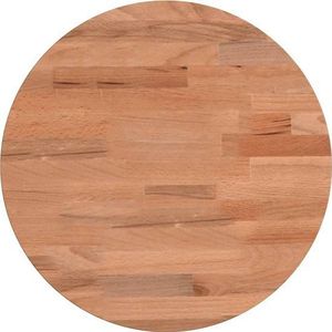 vidaXL - Tafelblad - rond - Ø30x4 - cm - massief - beukenhout