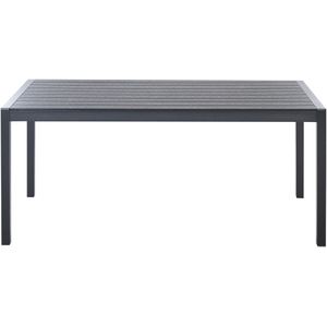 Beliani VERNIO  - Tuintafel - Zwart - 90 x 180 cm - Aluminium