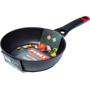 Pyrex Optima Wok Pan - Aluminium - Ø26 cm - Zwart