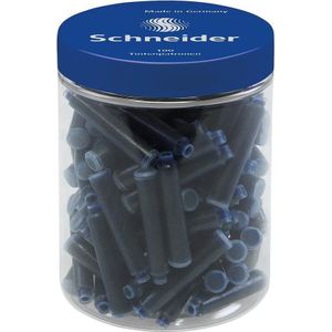100 Inktpatronen Schneider koningsblauw uitwisbaar