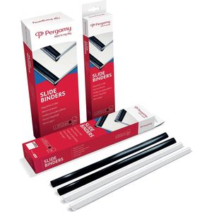 Pergamy klemstrips, pak van 25 stuks, 10-12 mm, zwart