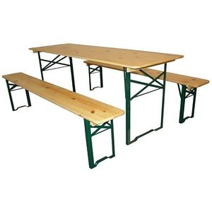 Complete standaard biertafel set met banken 50x220 cm