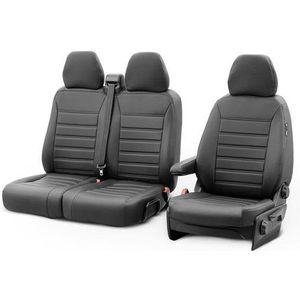 New York Design - Kunstleder Stoelhoezen - Zwart - X-Type Kunstleder