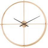 J-Line Rond klok - metaal - goud - small - Ø 80 cm - woonaccessoires