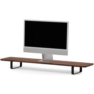 Dual Desk Shelf – Monitor Stand – Walnut