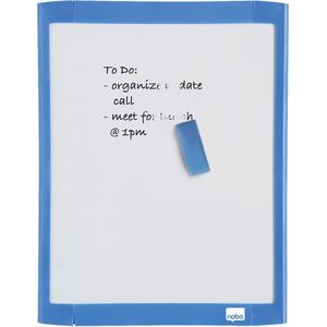 Nobo mini magnetisch whiteboard, met gekleurd frame, ft 28 x 21,6 cm 6 stuks