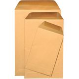 Gallery loonzakjes ft 114 x 162 mm, gegomd, bruine kraft, doos van 1000 stuks