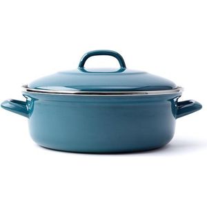 BK Fortalit braadpan Ø 28 cm - blauw - emaille - inductie