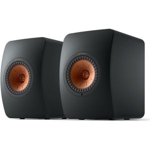 Kef LS50 Wireless 2 Boekenplank speaker - Carbon Black (per paar)