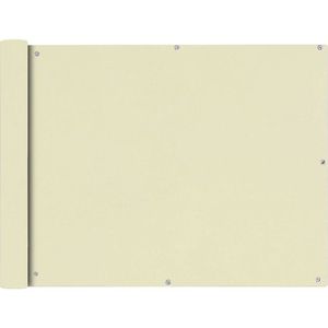 VidaXL Balkonscherm Crémekleurig 90x400 cm Oxfordtextiel