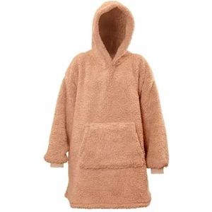 Unique Living - Oversized Hoodie Teddy - Old Pink - 70x50x87 - one size