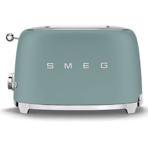 SMEG TSF01EGMEU - Broodrooster - Mat Emerald Green - 2x2 - 950W - 6 niveaus
