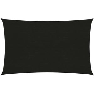 Zonnezeil 160 g/m 2x4,5 m HDPE zwart