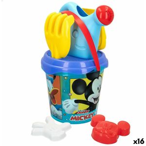 Strandspeelgoedset Mickey Mouse Ø 18 cm (16 Stuks)