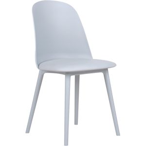 Beliani FOMBY - Set van 2 stoelen - Lichtblauw - Synthetisch materiaal