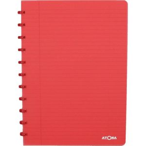 Atoma Trendy schrift, ft A4, 144 bladzijden, gelijnd, transparant rood