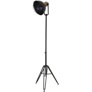 Light&living Vloerlamp driepoot 54x44,5x120-200 cm YURI antiek zwart