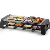 DOMO DO9190G Gourmetset - Raclette - Steengrill - 8 personen - 1200 W