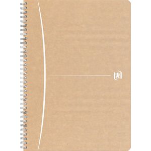 Oxford Touareg spiraalschrift, 180 bladzijden, ft A4, geruit 5 mm, wit