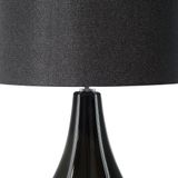 Beliani SANTEE  - Tafellamp - Zwart - Porselein