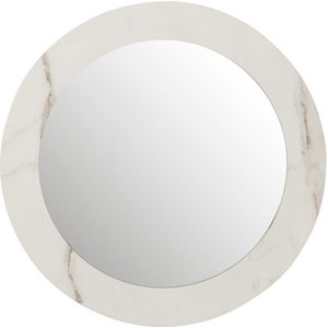 J-Line spiegel Marmer - glas - wit - small