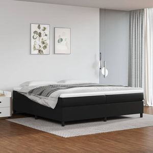 vidaXL-Boxspringframe-kunstleer-zwart-200x200-cm