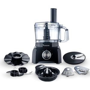 TurboTronic® TT-FP800 Electric Food Processor – Krachtig & Efficiënt - Zwart,,,,