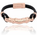 TOV ESSENTIALS - Armband - Wit Goud - Messing, Waxed Cord