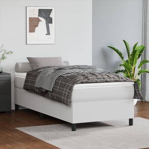 vidaXL-Boxspringframe-kunstleer-wit-80x200-cm