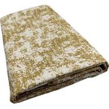 Tafelkleed Wit met Goud  XL - 140x300 - Katoen - Mood Company