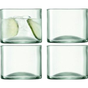 L.S.A. - Canopy Tumbler Glas 270 ml Set van 4 Stuks - Transparant / Glas