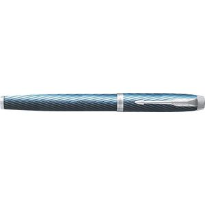 Parker IM Premium vulpen, fijn, in giftbox, blue (blauw/zilver)