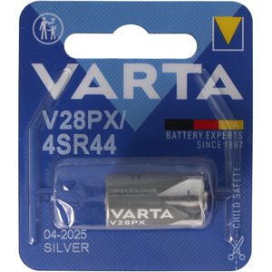 Varta V28PX, 4SR44 fotobatterij, Duracell PX28, GP476